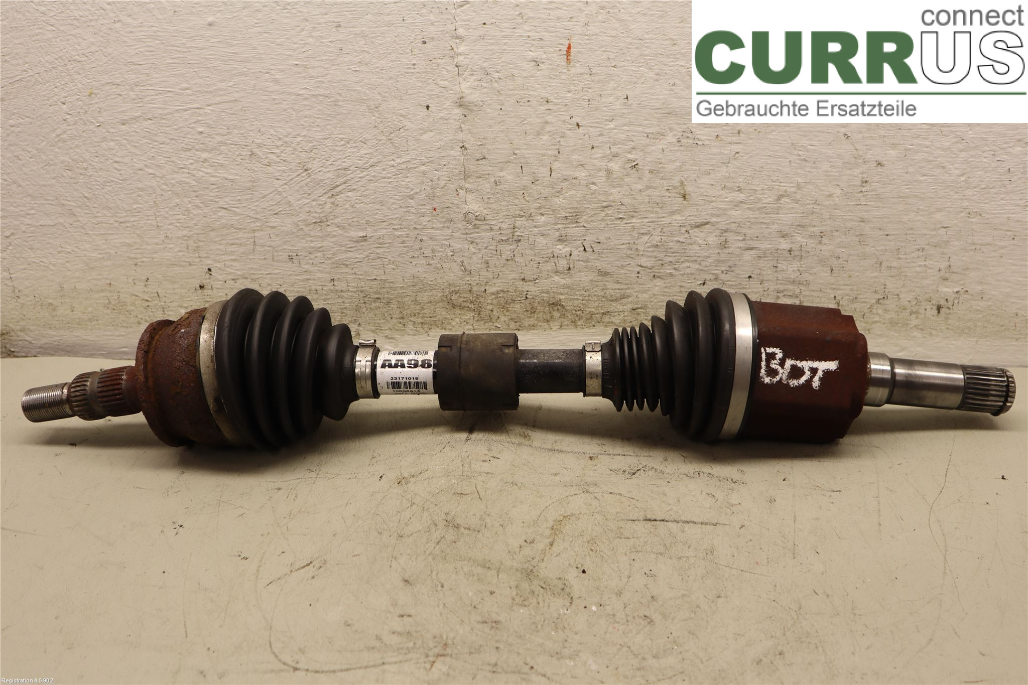 OPEL INSIGNIA  09-16 Front axle assembly (4WD) 95523426 B20DTH