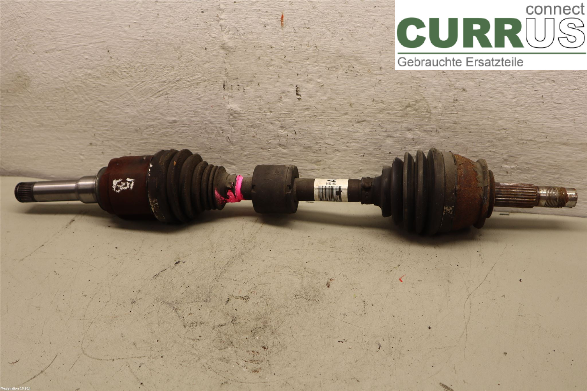 OPEL MOKKA   13-20 Front axle assembly (4WD) 94531933 B16DTH
