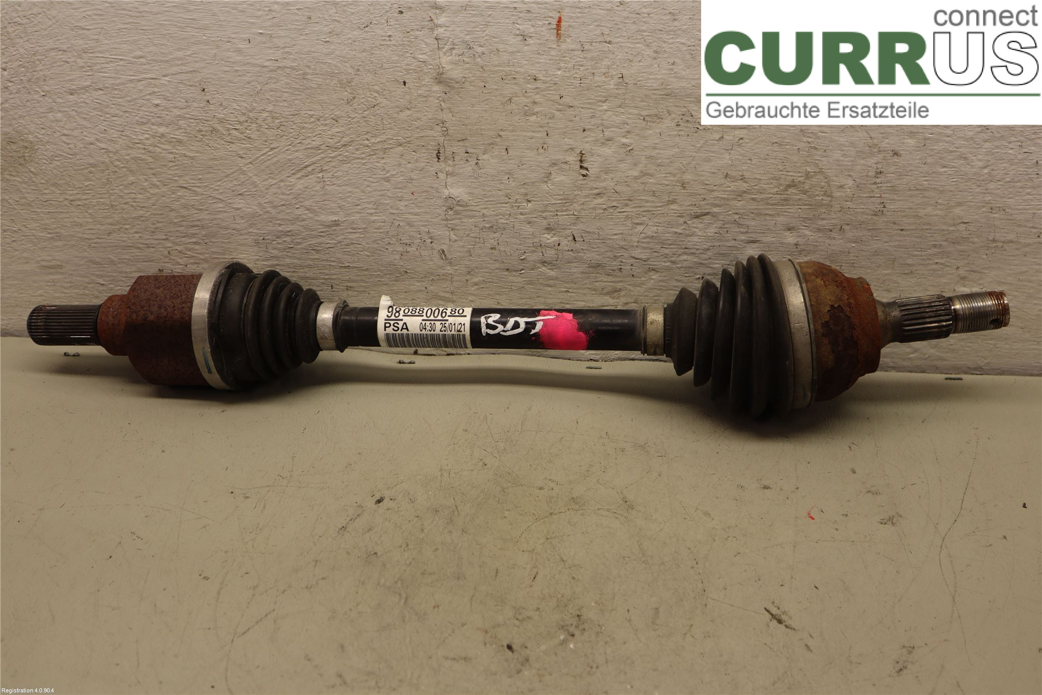 CITROEN C3 17-24 Front axle assembly (4WD) 9808800680 HNS