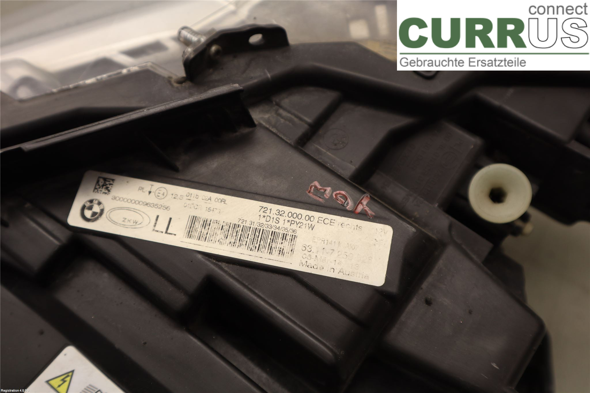 BMW 3 F30/F31/F80    12-19 Manualna skrzynia 5-biegowa 63117314532 N47-D20C