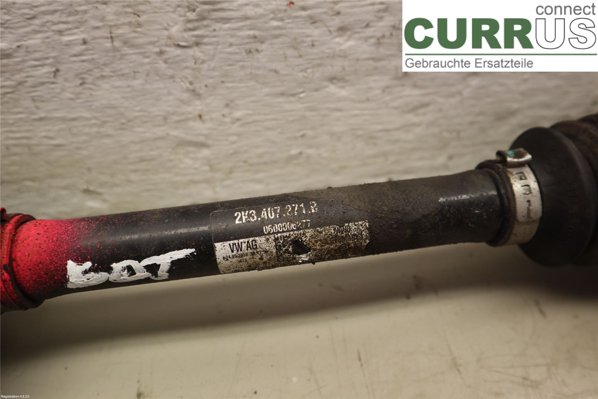 VW CADDY  11-15 Front axle assembly (4WD) 2K3407271B CAYD