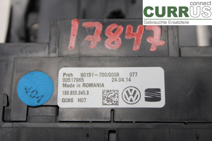 VW UP! / E-UP! Drivaksel - foran 1S0820045S 1.0i/CPGA