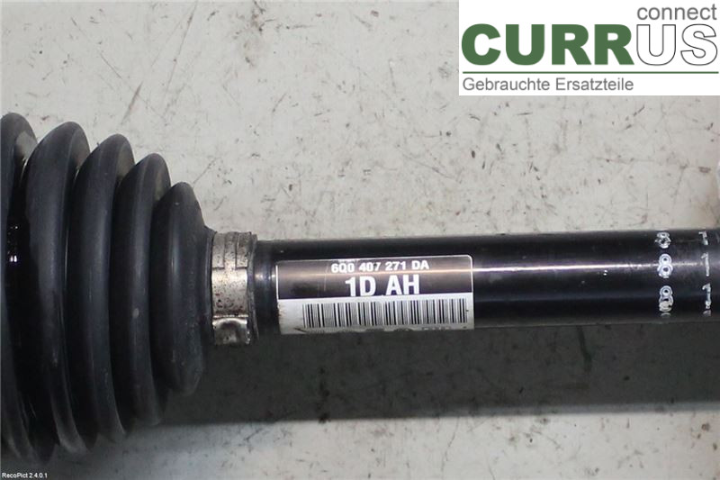 SKODA FABIA         07-14 Front axle assembly (4WD) 6Q0407271DA 1,2TSI/CBZA