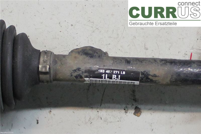 VW TOURAN 10-15 Front axle assembly (4WD) 1K0407763KX 1,6TDI/CAYC