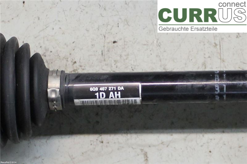 SKODA FABIA         07-14 Front axle assembly (4WD) 6Q0407271DA 1,2TSI/CBZA