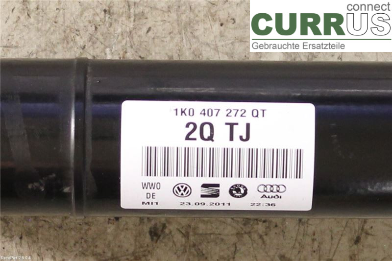 VW GOLF VI     09-13 Części układu napędowego 5Q0407762X 1,6/CAXA