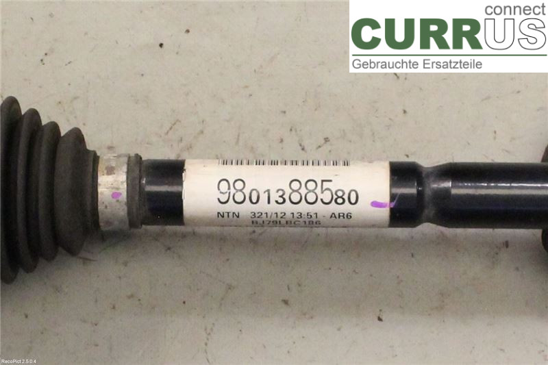 CITROEN C3    10-17 Przedni most (4x4) 9801388580 1,2/HMZ