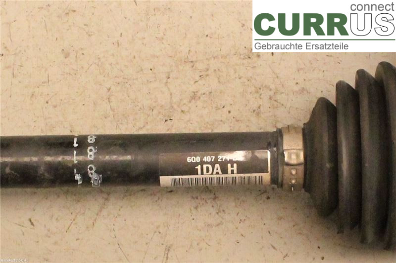 SKODA FABIA         07-14 Front axle assembly (4WD) 6Q0407271DA 1.2 TSI/CBZA