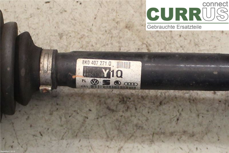 AUDI A5  07-16 Front axle assembly (4WD) 8K0407451DX 3,0tdi/CCWA