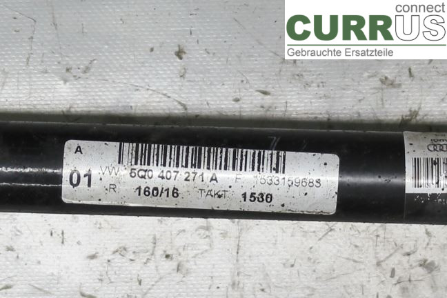 VW GOLF / E-GOLF VII 13-20 Front axle assembly (4WD) 5Q0407451X 1,4TSI/CPVB