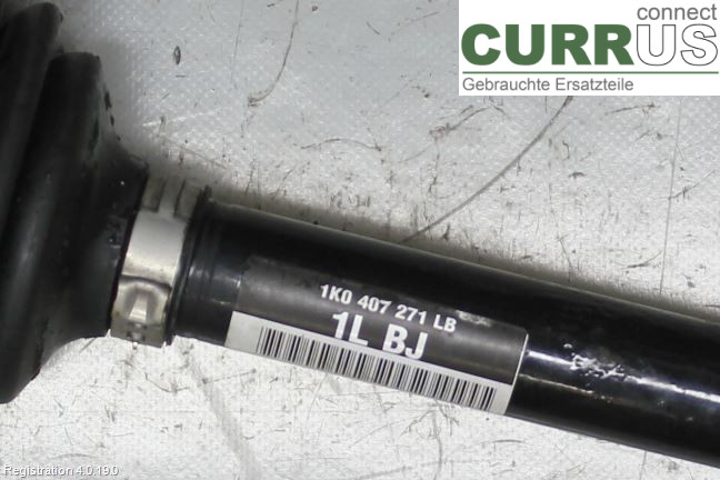 VW CADDY  11-15 Front axle assembly (4WD) 1K0407763KX 1.6TDI/CAYE