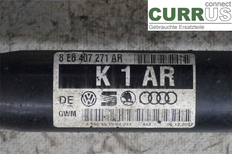 AUDI A4/S4  05-07 Front axle assembly (4WD) 8E0407271QX 1.8 Turbo/BFB