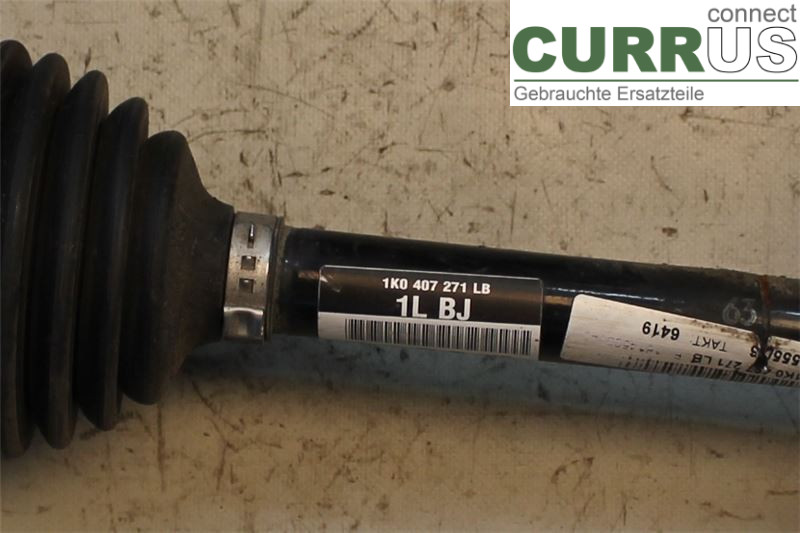 VW GOLF / E-GOLF VII   13-20 Front axle assembly (4WD) 1K0407763KX 1,4 TSI/CZDA