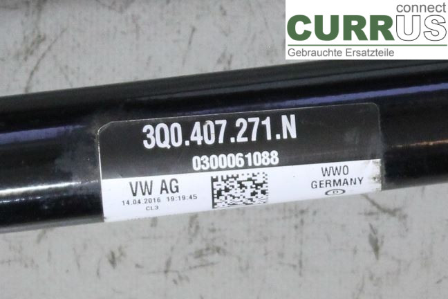 VW PASSAT  15-19 Front axle assembly (4WD) 3Q0407761CX 2,0 TDI/CRLB