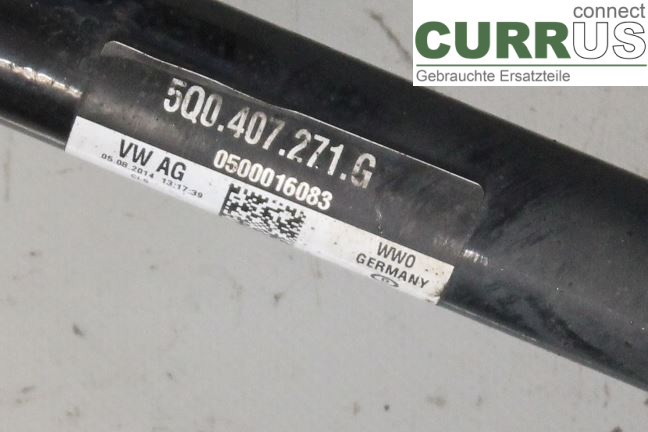 VW GOLF / E-GOLF VII   13-20 Front axle assembly (4WD) 5Q0407761DX 1.4 TSI/CHPA