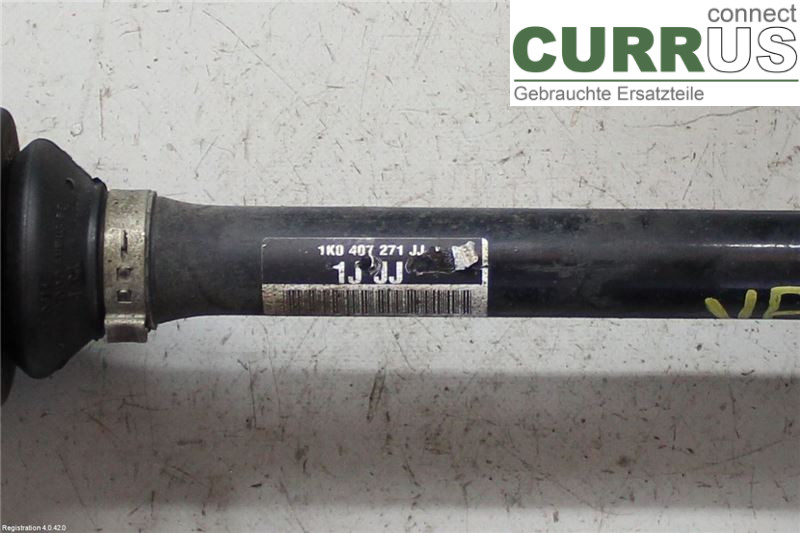 VW GOLF VI     09-13 Front axle assembly (4WD) 1K0407761PX CAXA