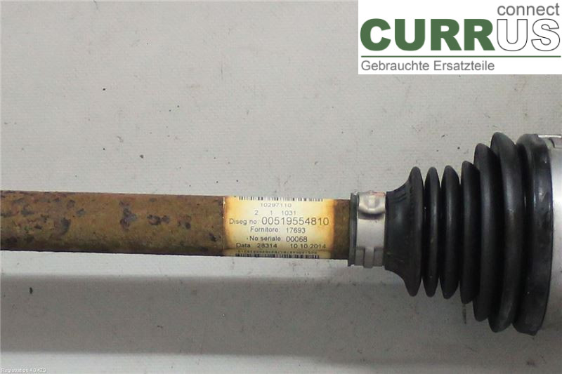 FIAT 500    07 Front axle assembly (4WD) 51955481 169.A4.000