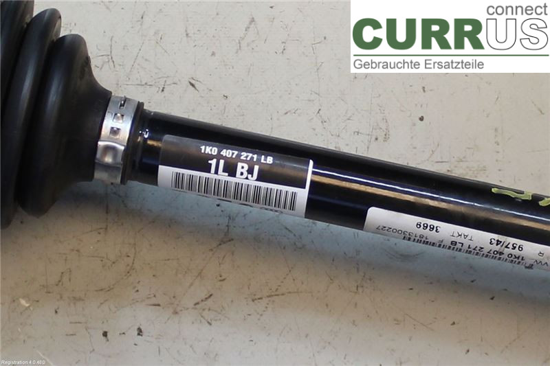 VW GOLF / E-GOLF VII   13-20 Front axle assembly (4WD) 1K0407763KX 