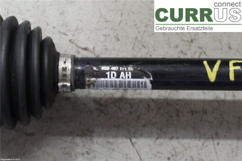 SKODA FABIA         07-14 Front axle assembly (4WD) 6Q0407271DA CBZA