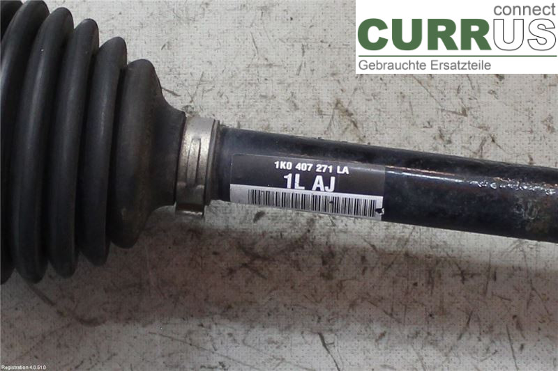 VW TOURAN 10-15 Front axle assembly (4WD) 1K0407763CX CTHC