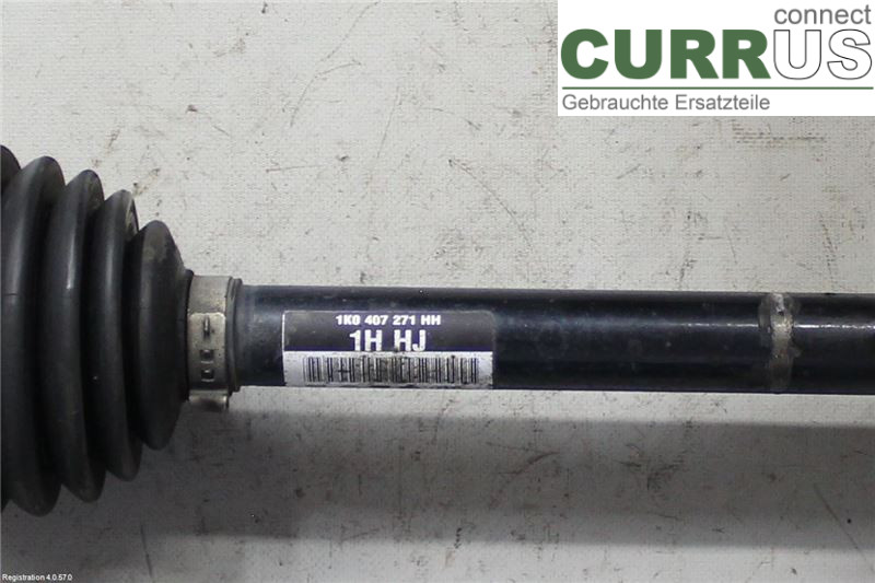 VW PASSAT  11-14 Front axle assembly (4WD) 1K0407761EX CDGA
