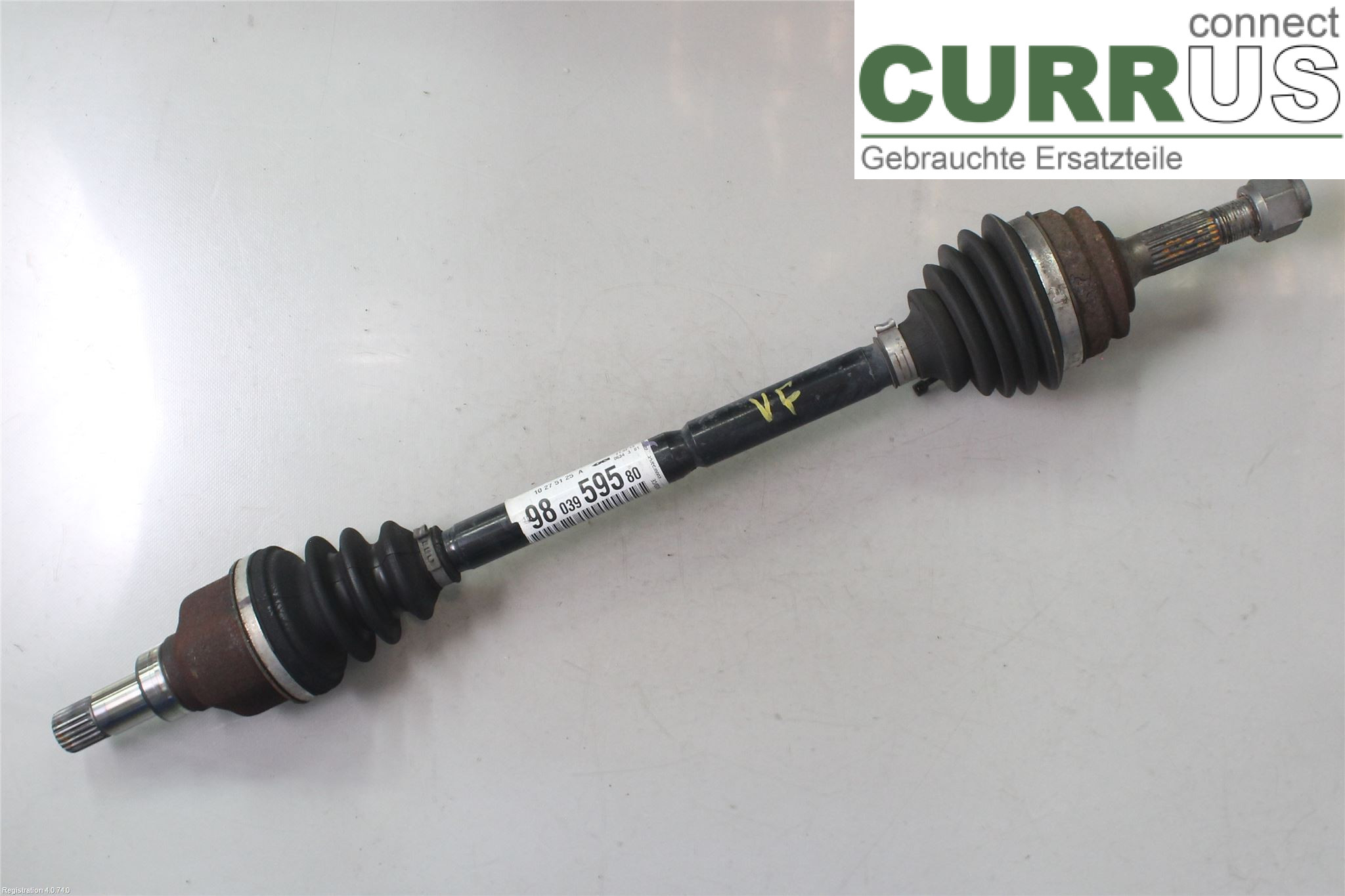 PEUGEOT 208 12-15 Front axle assembly (4WD) 98 039 595 80  HMZ