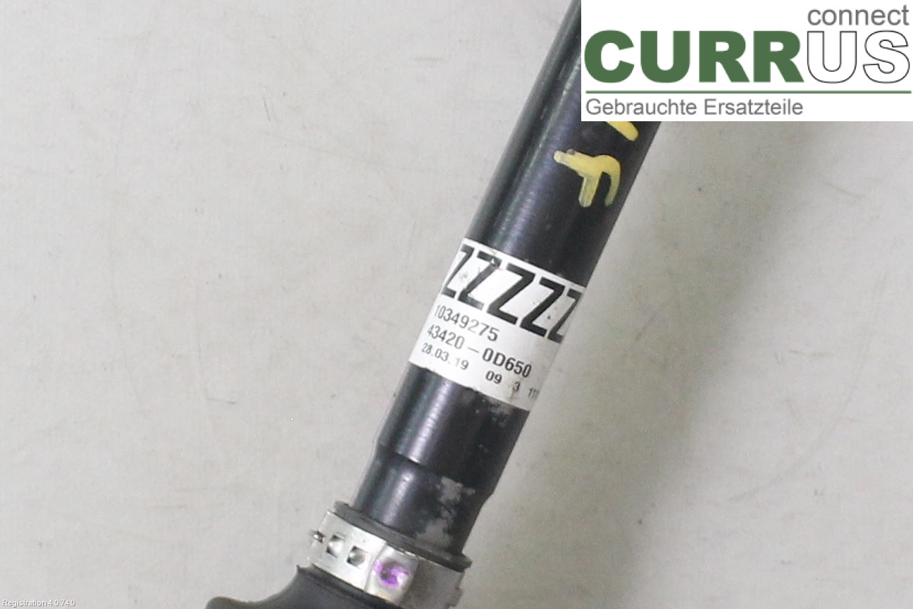 TOYOTA YARIS  15-20 Front axle assembly (4WD) 43420-0D650 1NZ-FXE