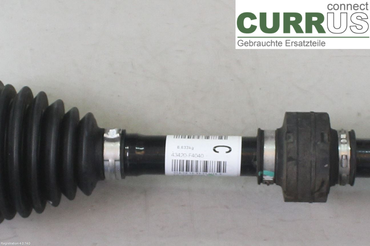 TOYOTA C-HR 16-23 Front axle assembly (4WD) 43420-F4040 2ZR-FXE