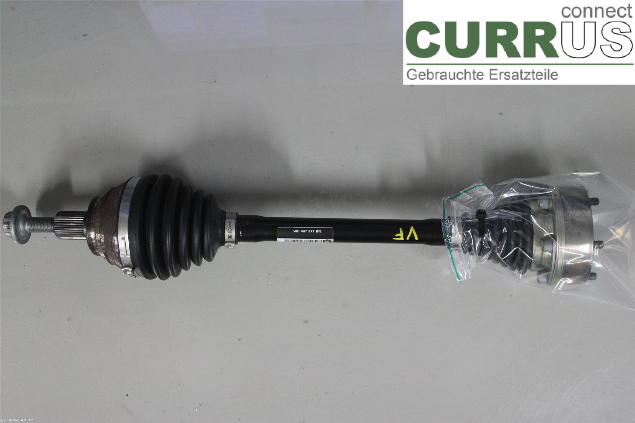 VW GOLF/E-GOLF VIII  20- Front axle assembly (4WD) 5Q0 407 761 JX DHFA