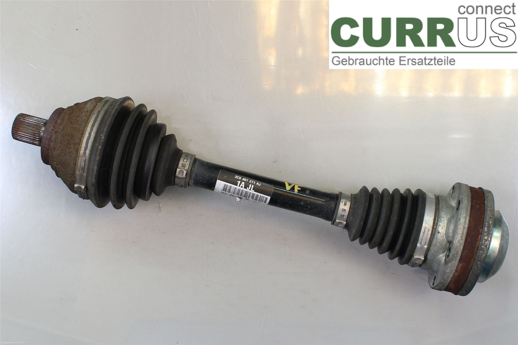 VW PASSAT CC  08-16 Front axle assembly (4WD) 3C0 407 451 FX BWS