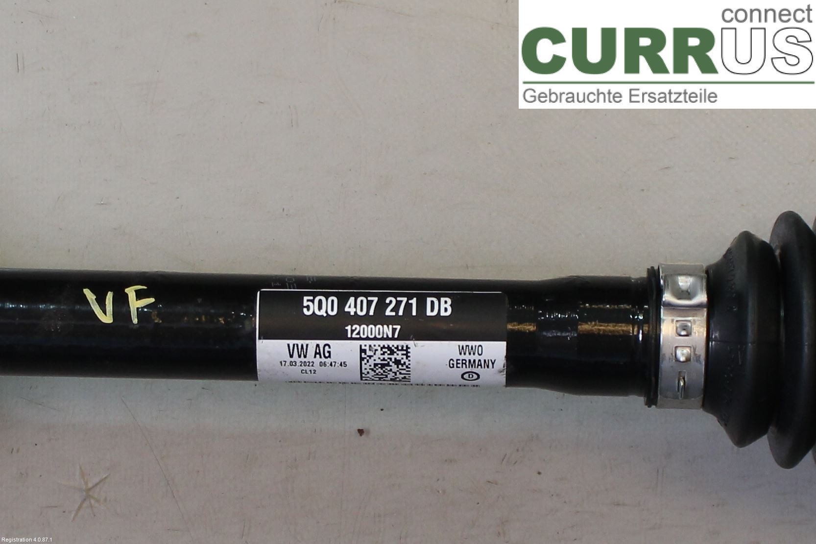 AUDI Q2/SQ2  17- Front axle assembly (4WD) 5Q0 407 271 DB DLAA