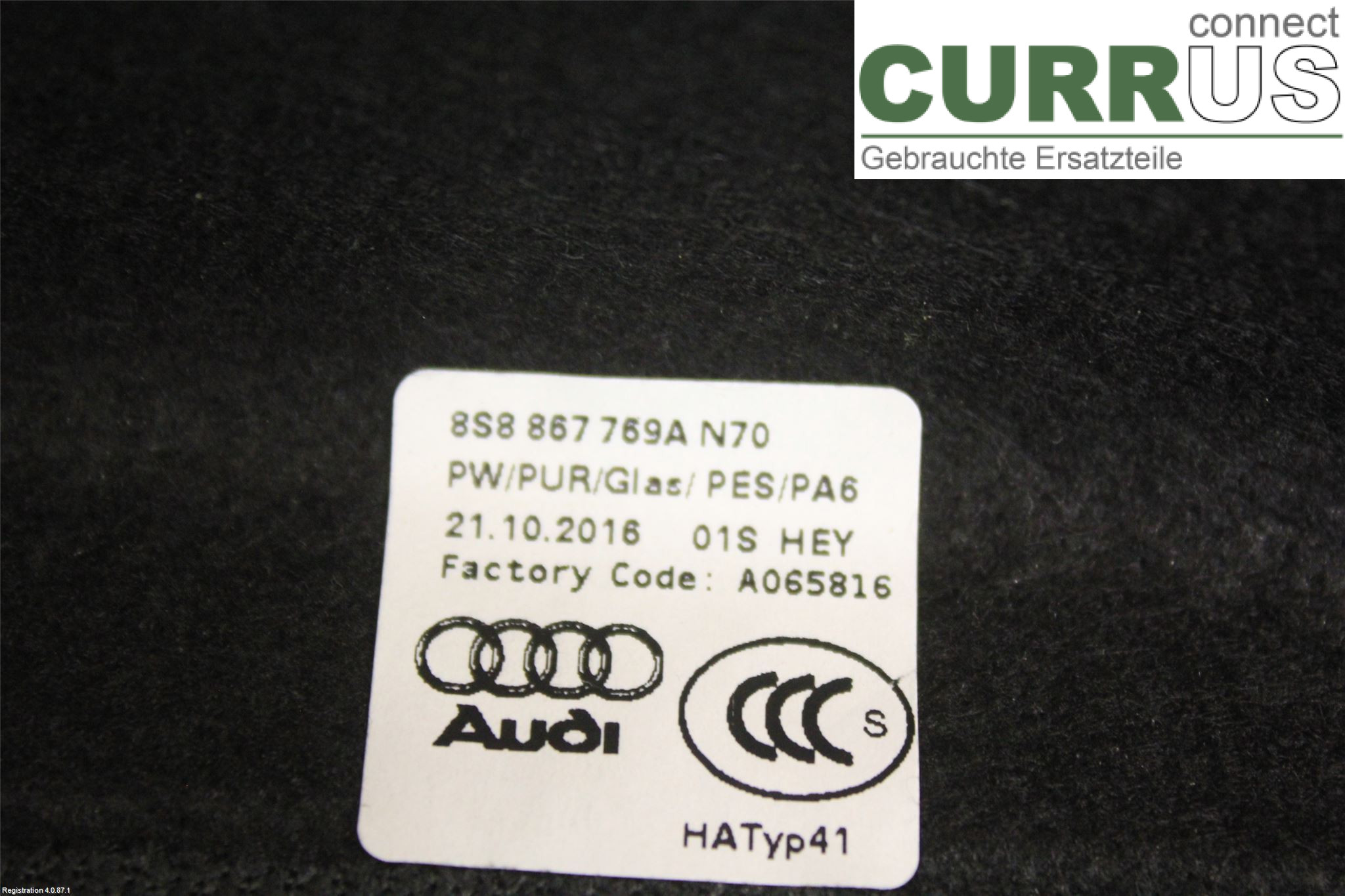 AUDI TT/TTS/TT RS  15- Inlet pipe 8S8 867 769 C  N70 CJSA