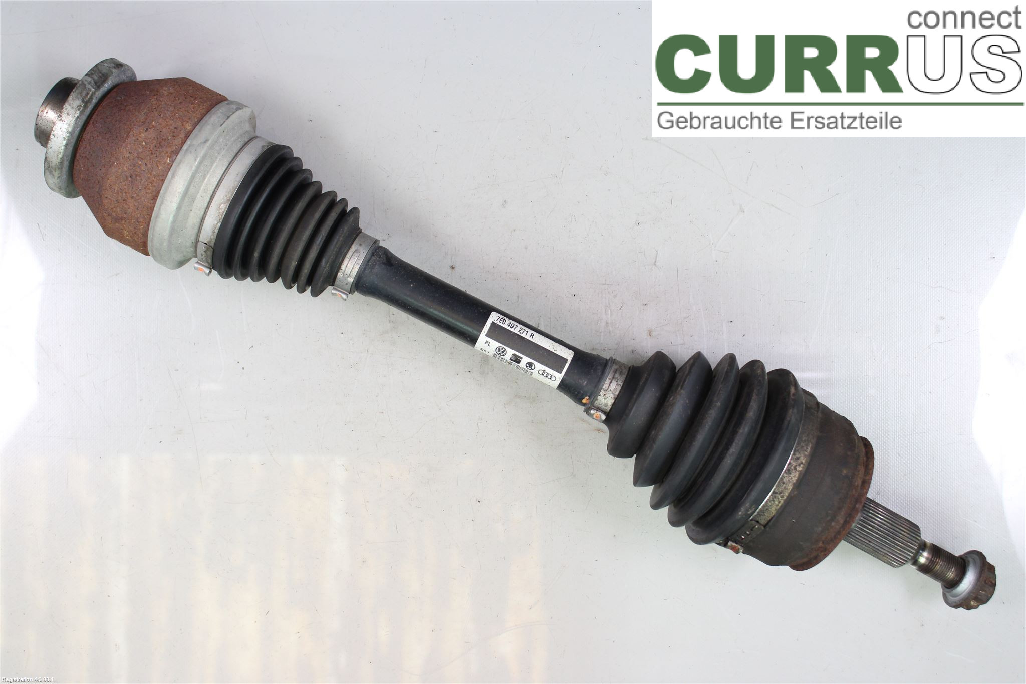 VW TRANSP/CARAVELLE 16- Front axle assembly (4WD) 7E0 407 451 MX CAAC