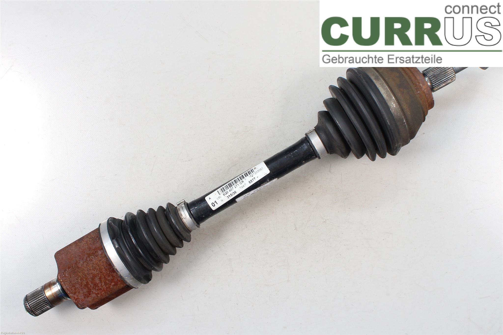 VW GOLF / E-GOLF VII   13-20 Front axle assembly (4WD) 5Q0407271CR DGCA