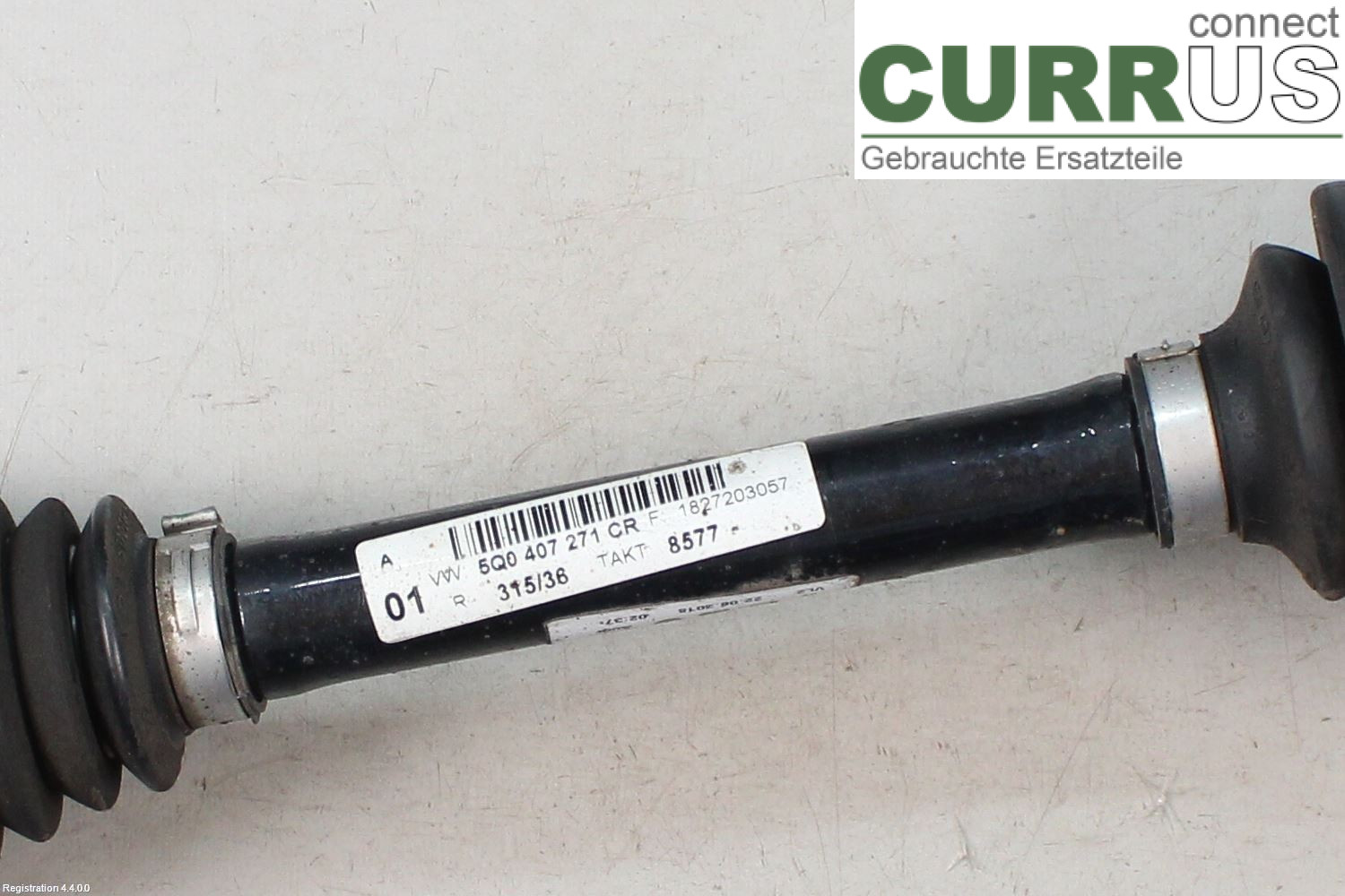 VW GOLF / E-GOLF VII   13-20 Front axle assembly (4WD) 5Q0407271CR DGCA