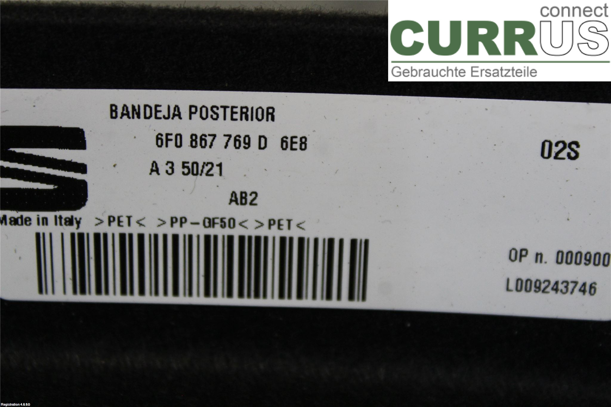 SEAT IBIZA V 21- Inlet pipe 6F0 867 769 D 6E8 DBYA