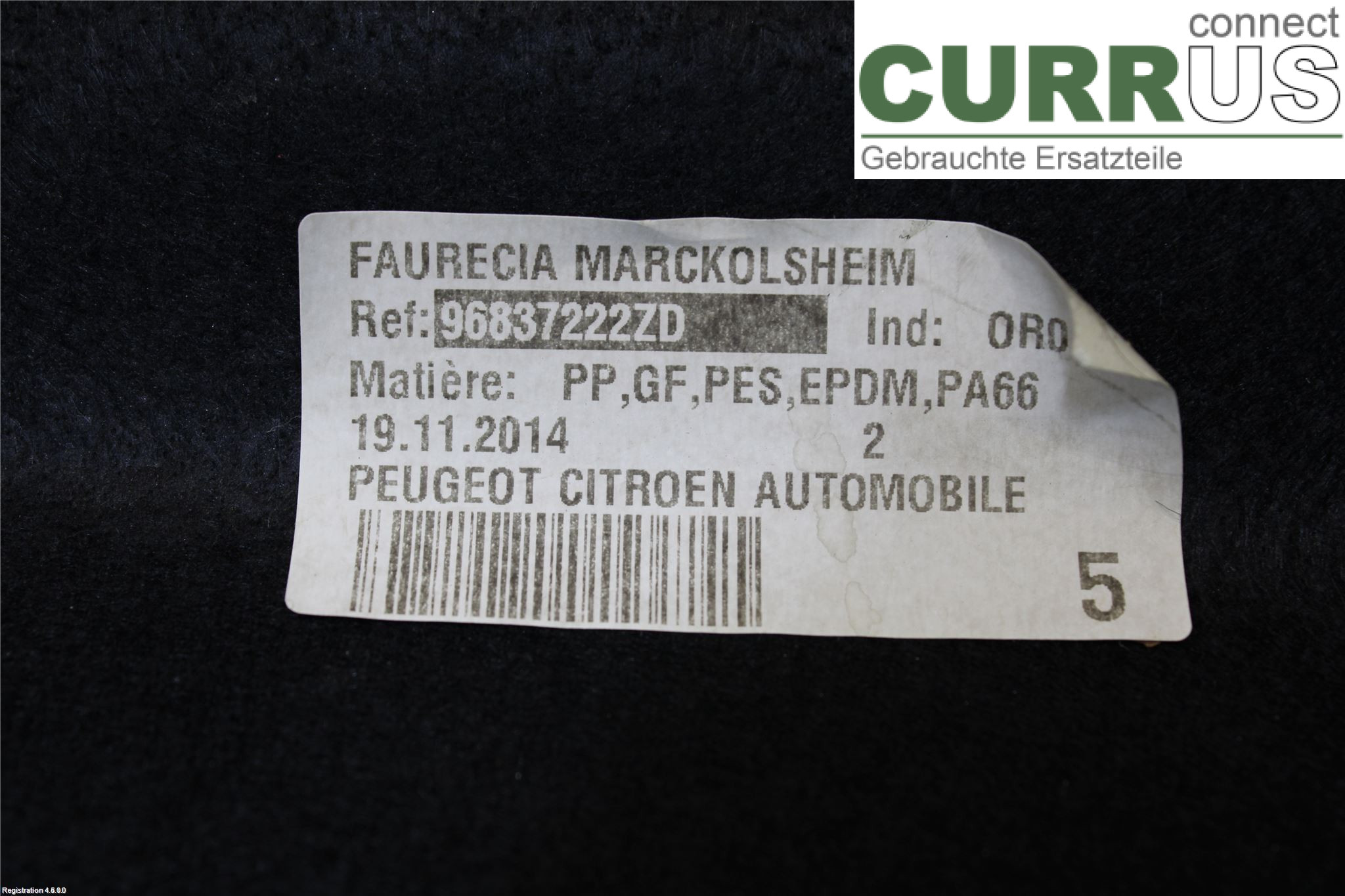 CITROEN DS3 Inlet pipe 8795 AK  HNZ