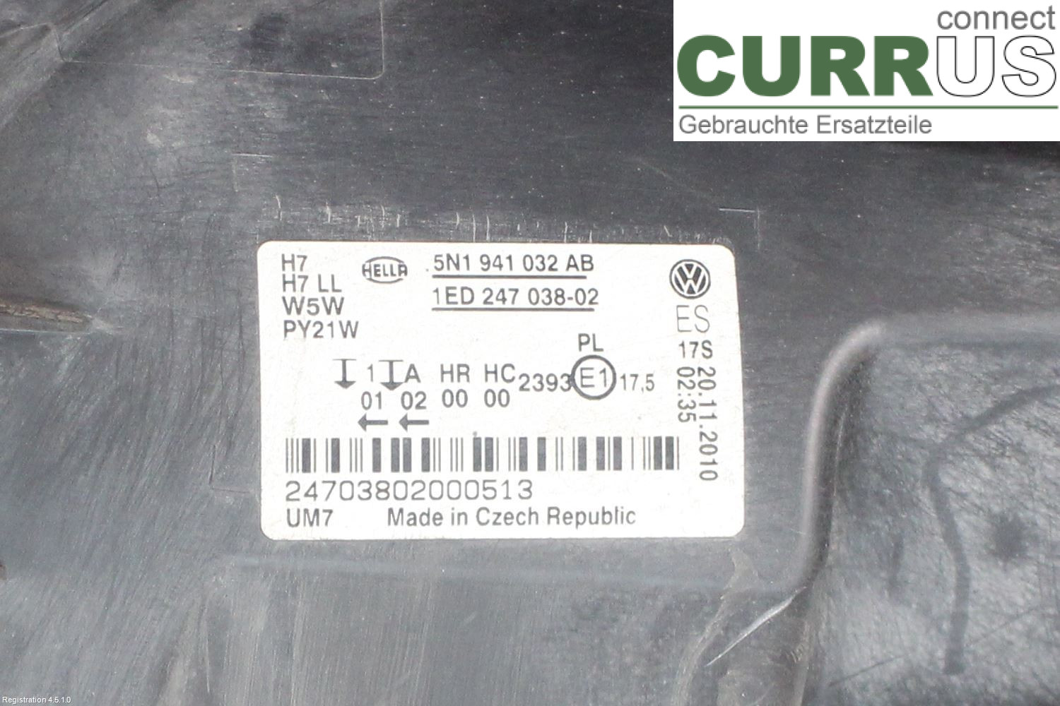 VW TIGUAN 07-16 Manuel gearkasse 5-trins 5N1941032AB CAVA