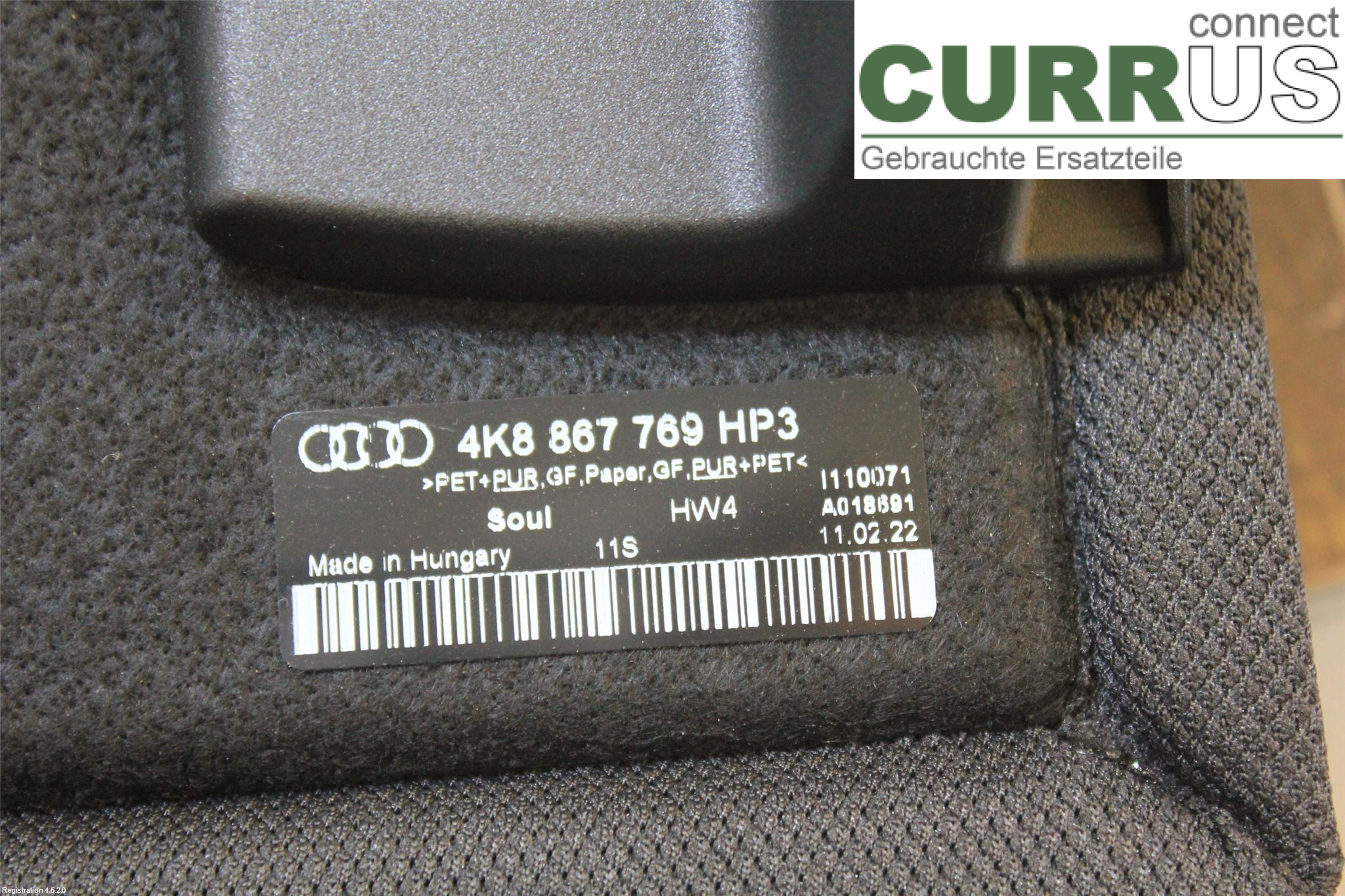 AUDI A7 Sportback 4K 18- Inlet pipe 4K8 867 769 HP3 DMKD
