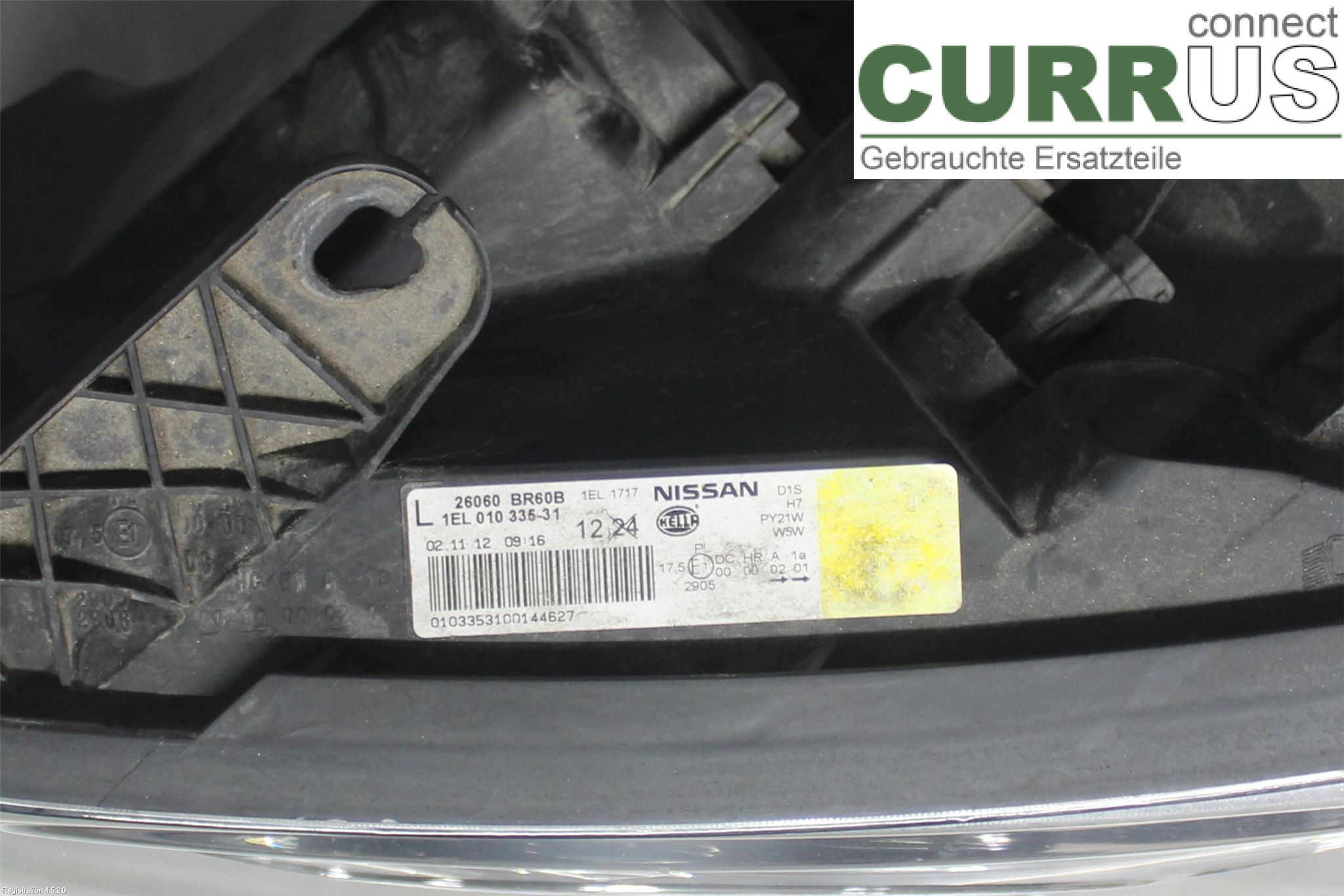 NISSAN QASHQAI+2  10-14 Manual gearbox (4-speed) 26060BR60B MR20DE