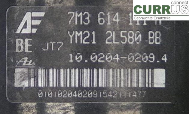  Unité hydraulique ABS 1J0907379P ATE 1.9TDI