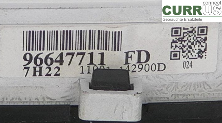  Instrument cluster / comb 96647711FD 2.0EDC4
