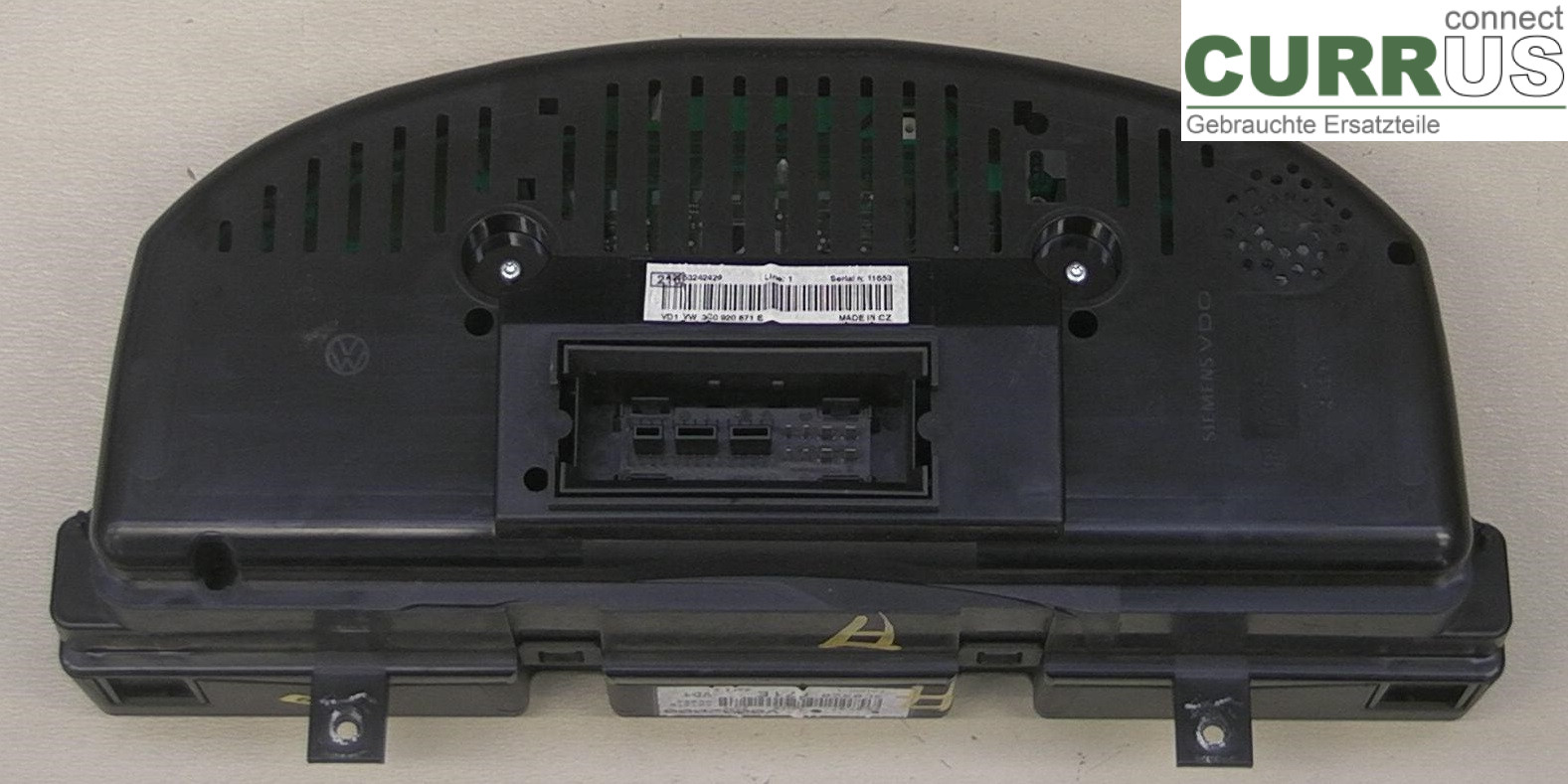  Instrument cluster / comb 3C0920871E 2.0TDI4