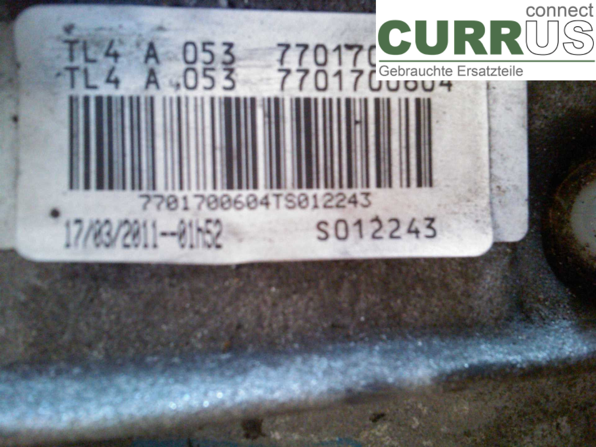  Gearbox (6-speed) 7701700604 1.5DCI