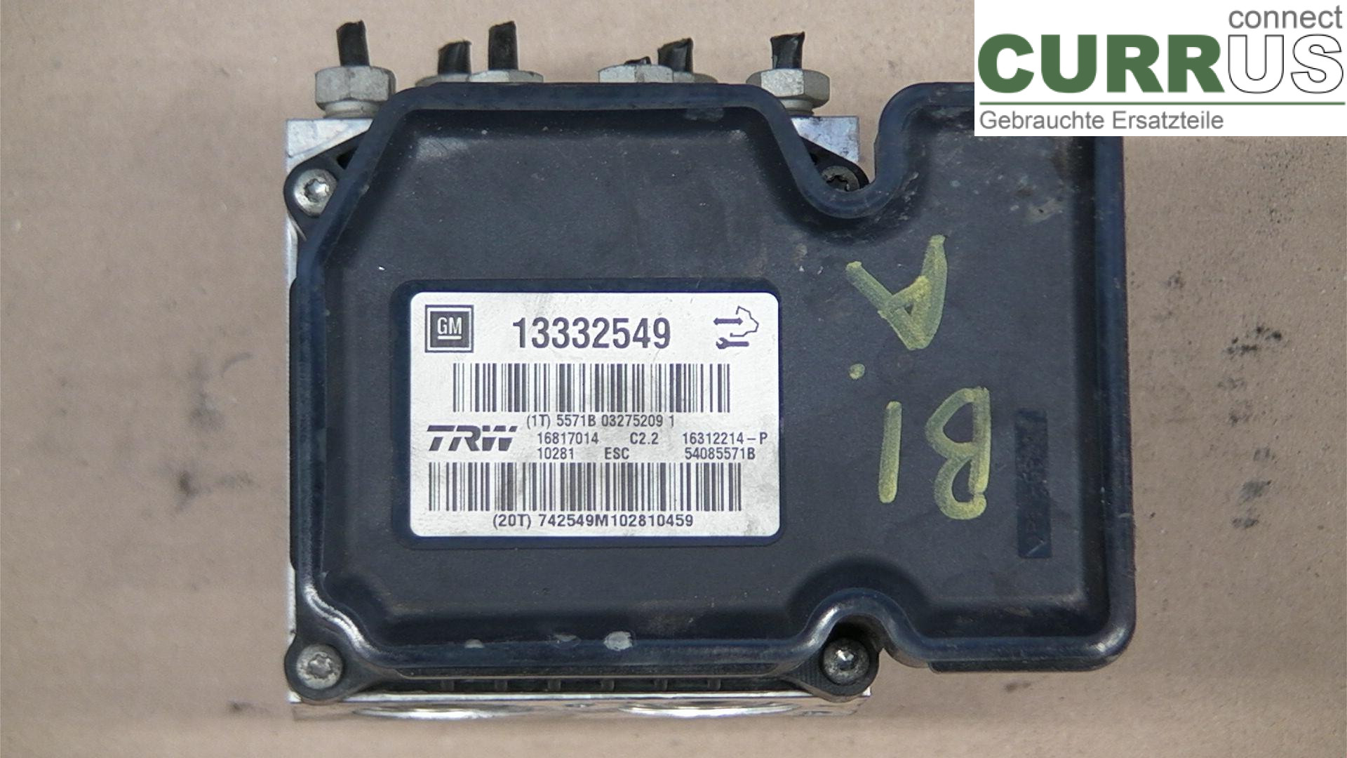  ABS Hydraulic unit 13332549 NULSTILLET 2.0CDTI