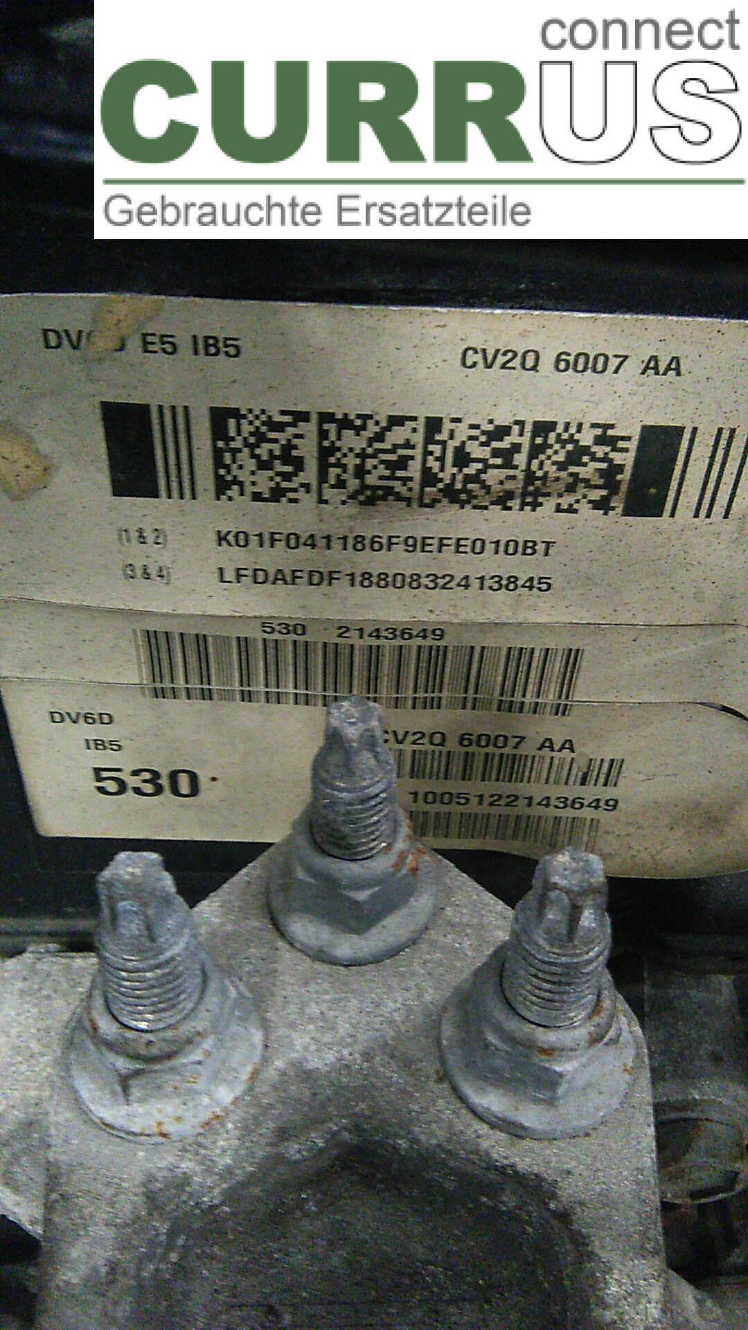  Engine 1853559 1.6TDCI