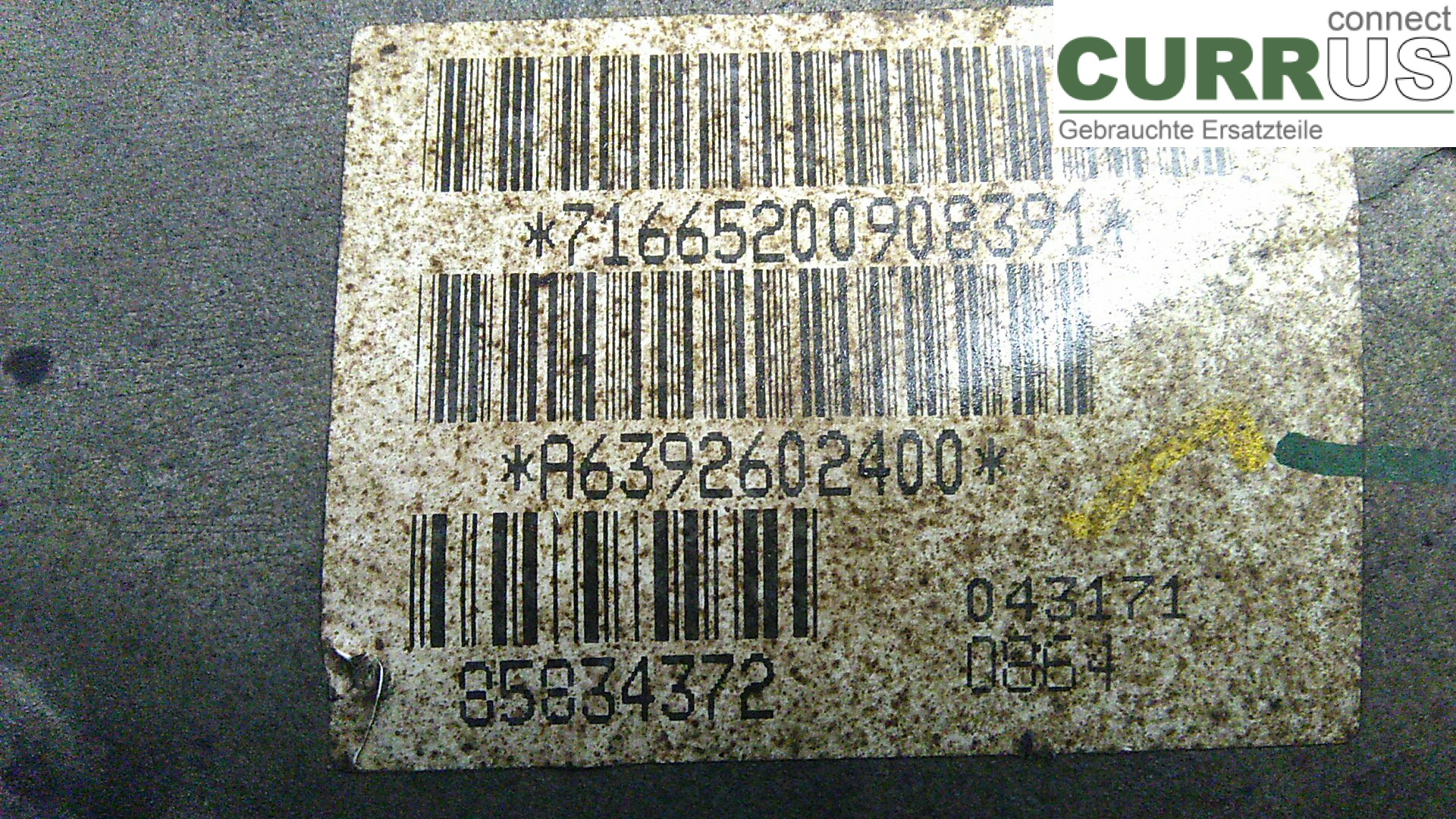  Gearbox (6-speed) A6392602400 2.2CDI4