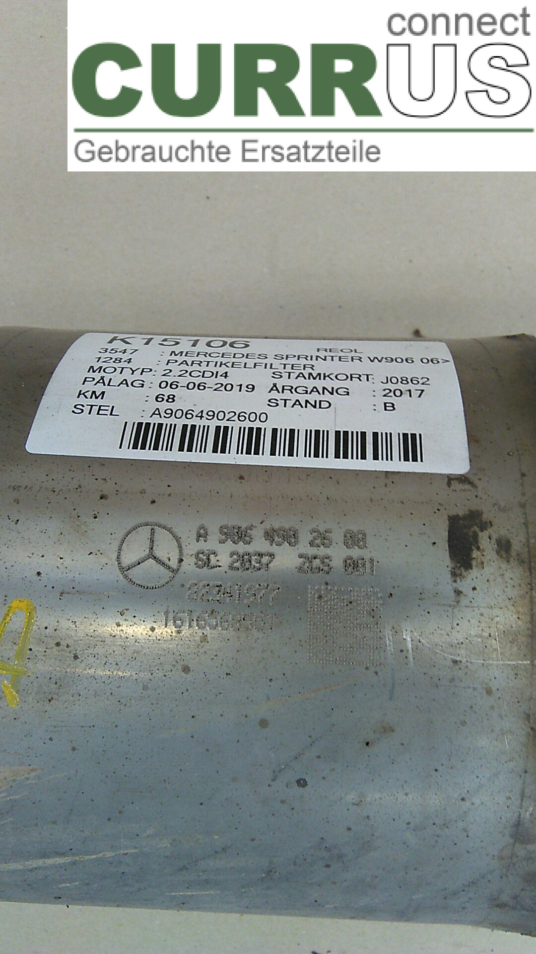  Katalizator A9064902600 2.2CDI4