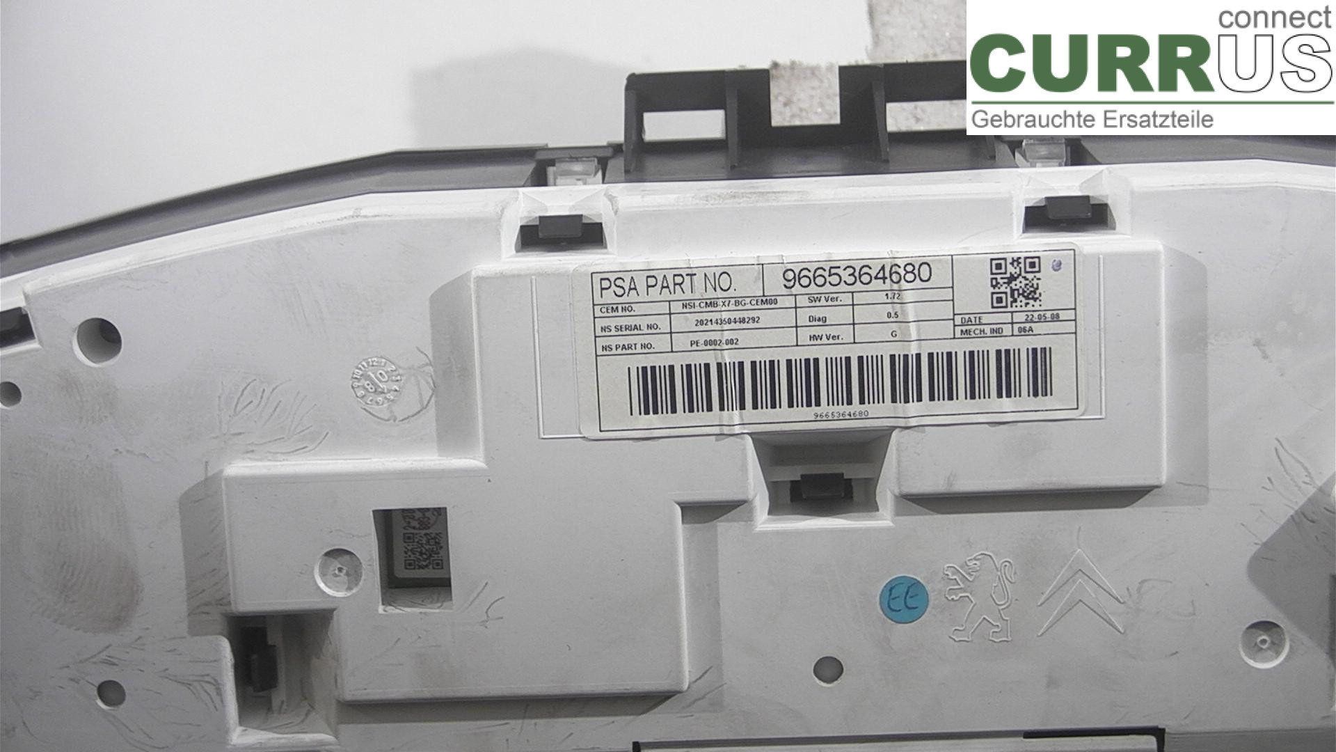  Instrument cluster / comb 9665364680 2.0HDI