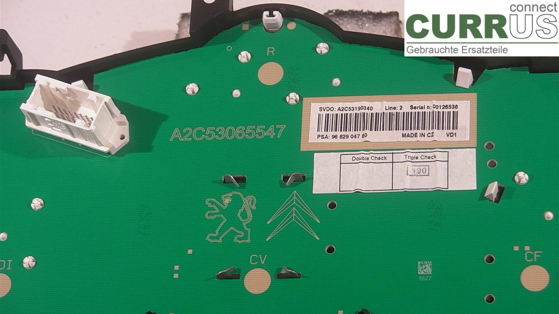  Instrument cluster / comb 9662904780 1.6HDI